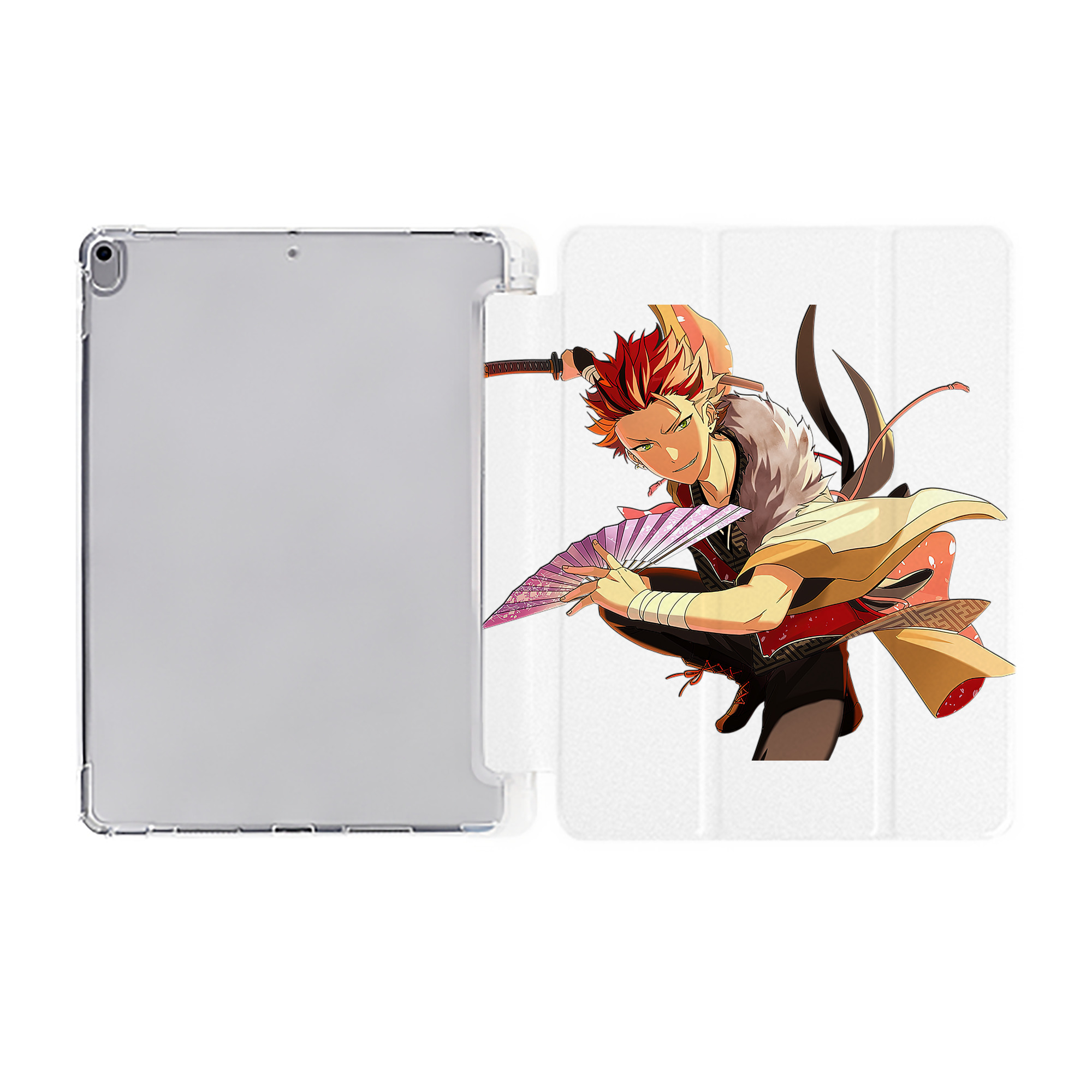 （画像用） あんさんぶるスターズ! Ensemble Stars IPad ケース ペン収納付き 三つ折りスタンド PUレザー×シリコン 対応機種9.5/10.5/10.9インチ